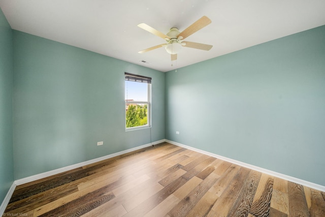 3471 Birch Ln, Naperville, IL 60564 - unfurnished room featuring wood finished floors and ceiling fan