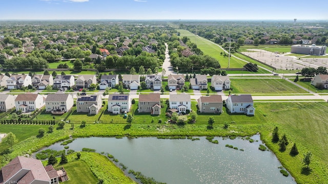 3471 Birch Ln, Naperville, IL 60564 - aerial view of residential area with a nearby body of water
