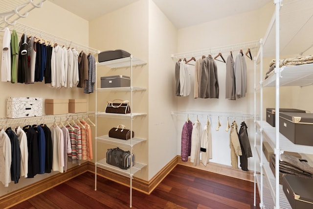 557 Signal Hill Rd, North Barrington, IL 60010 - spacious closet featuring hardwood / wood-style flooring