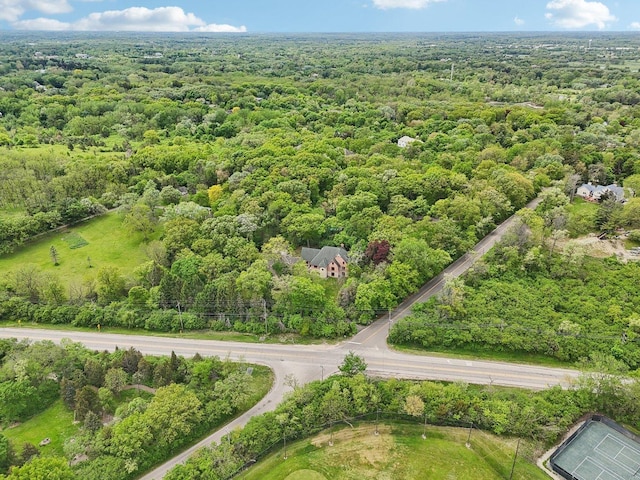 557 Signal Hill Rd, North Barrington, IL 60010 - drone / aerial view of a heavily wooded area