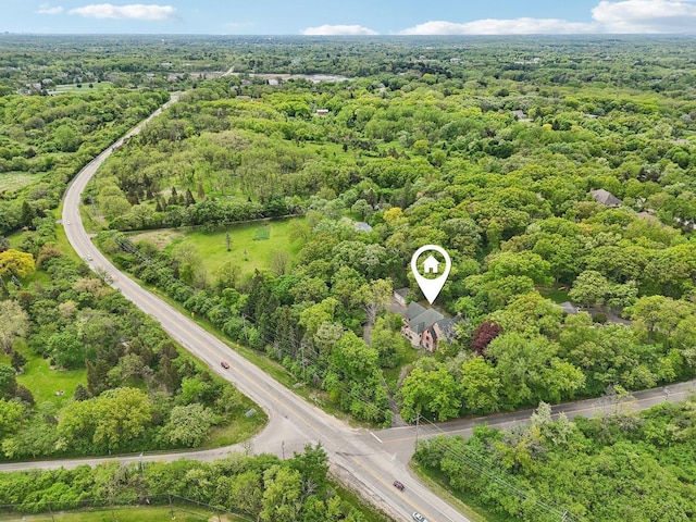 557 Signal Hill Rd, North Barrington, IL 60010 - aerial view of a heavily wooded area