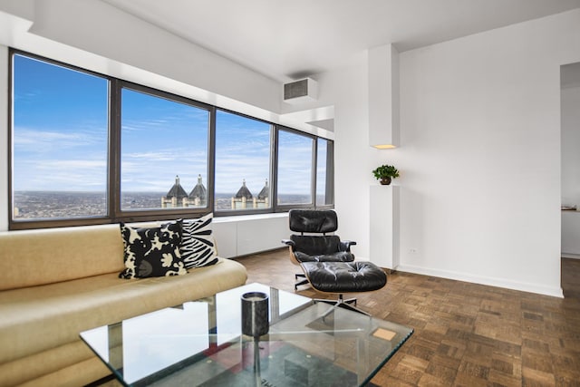 175 E Delaware Pl Unit 7511, Chicago, IL 60611 - sitting room featuring baseboards