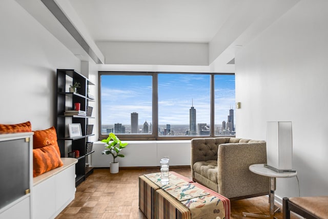 175 E Delaware Pl Unit 7511, Chicago, IL 60611 - sitting room featuring a view of skyline