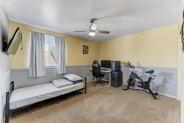 353 Evening Star Ct Unit 353, Bolingbrook, IL 60440 - office area with carpet flooring and a ceiling fan