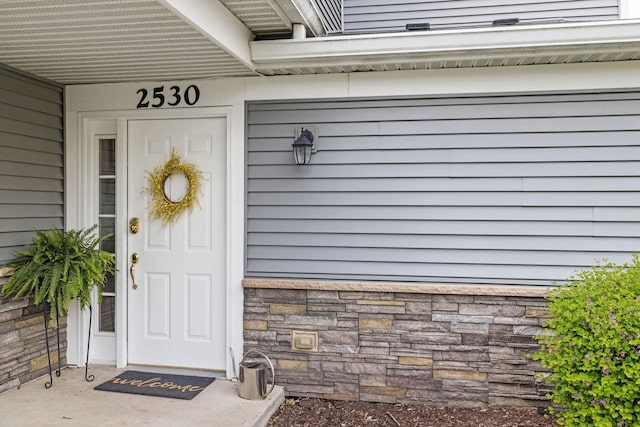 2530 Oneida Ln Unit 2530, Naperville, IL 60563 - entrance to property featuring stone siding