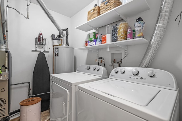 2530 Oneida Ln Unit 2530, Naperville, IL 60563 - washroom with gas water heater and washer and clothes dryer