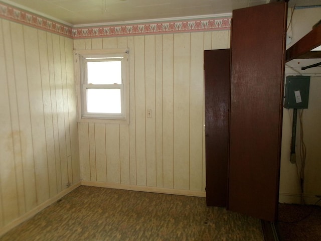 827 Canal St, Marseilles, IL 61341 - spare room with wood walls and baseboards