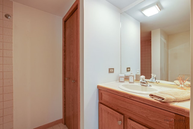 6316 Lake Shore Dr, Cary, IL 60013 - bathroom featuring vanity and tile patterned floors