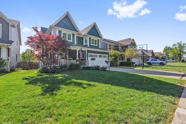 4532 Douglas Rd, Downers Grove, IL 60515 - view of front of house with asphalt driveway, an attached garage, and a porch