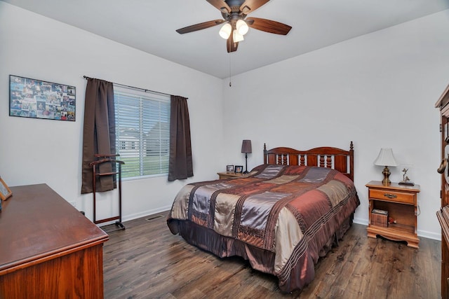 25626 S Geraldine Ct, Channahon, IL 60410 - bedroom featuring wood finished floors, baseboards, and a ceiling fan