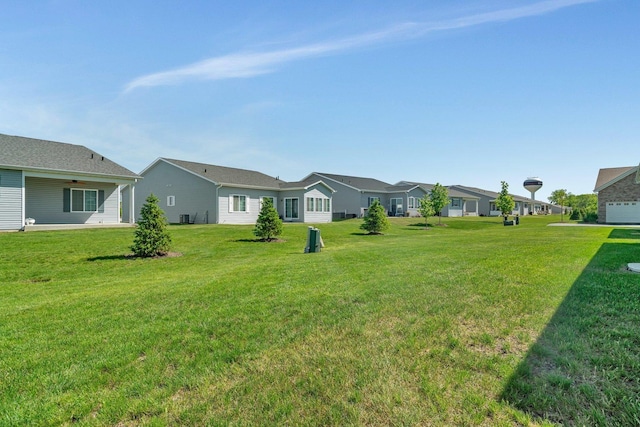25626 S Geraldine Ct, Channahon, IL 60410 - view of green lawn featuring a residential view and a ceiling fan