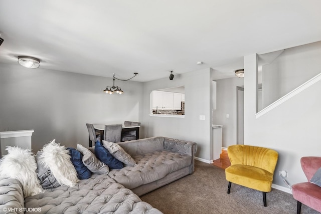 39642 N Warren Ln Unit 0, Beach Park, IL 60083 - living area featuring carpet floors and baseboards