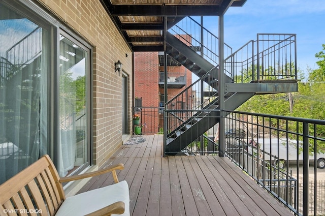 deck with stairs
