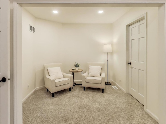 1664 Imperial Cir, Naperville, IL 60563 - sitting room with light carpet, baseboards, and recessed lighting