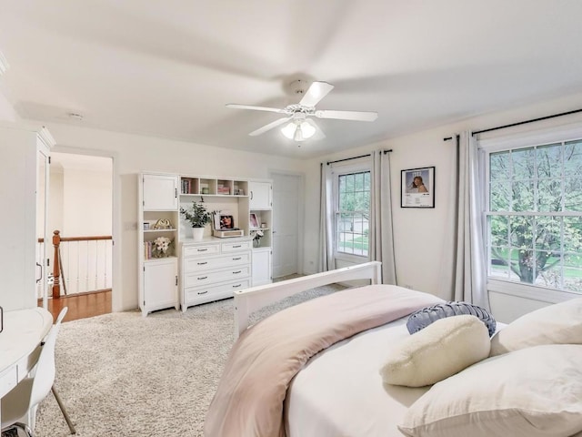 1664 Imperial Cir, Naperville, IL 60563 - bedroom featuring light carpet and a ceiling fan