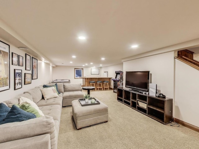 1664 Imperial Cir, Naperville, IL 60563 - living area with carpet and recessed lighting