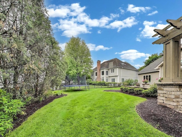 1664 Imperial Cir, Naperville, IL 60563 - view of green lawn featuring a trampoline
