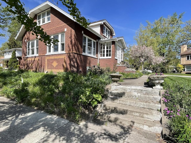 9600 W Shore Dr, Oak Lawn, IL 60453 - view of home's exterior with brick siding
