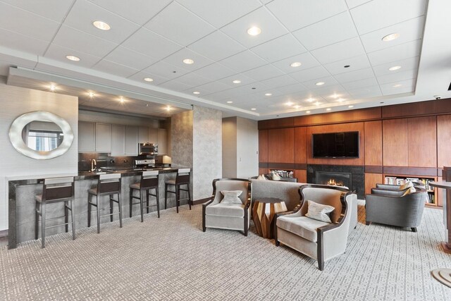 130 N Garland Ct Unit 3803, Chicago, IL 60602 - common area with recessed lighting and a paneled ceiling