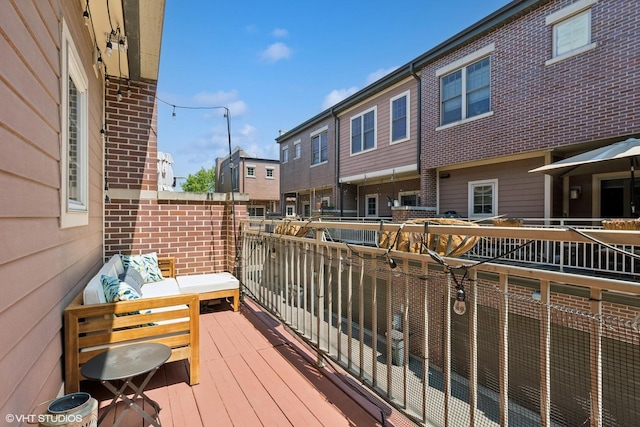 3447 N Whipple St, Chicago, IL 60618 - deck featuring a residential view and an outdoor living space