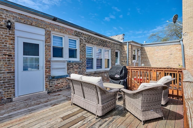2840 W Glenlake St Unit 3D, Chicago, IL 60659 - deck featuring a grill