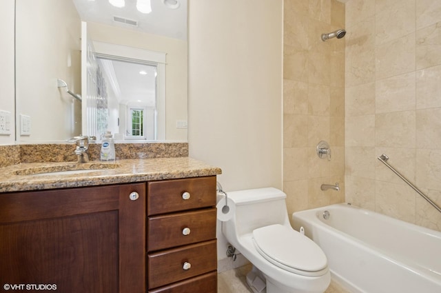 518 Winnetka Ave Unit 203, Winnetka, IL 60093 - bathroom with shower / bath combination, toilet, and vanity