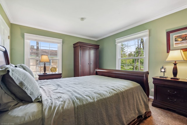 396 Jervey Ln, Bartlett, IL 60103 - carpeted bedroom featuring ornamental molding and baseboards