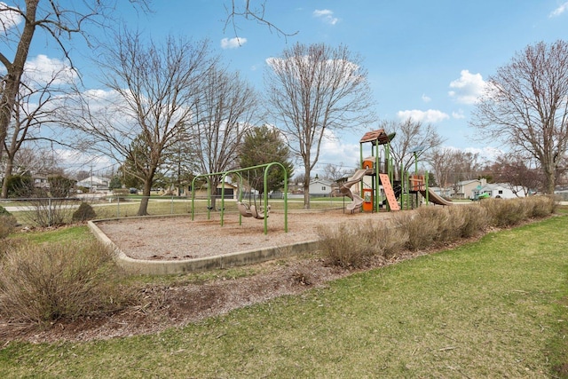 view of communal playground