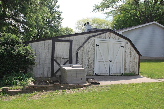 view of shed