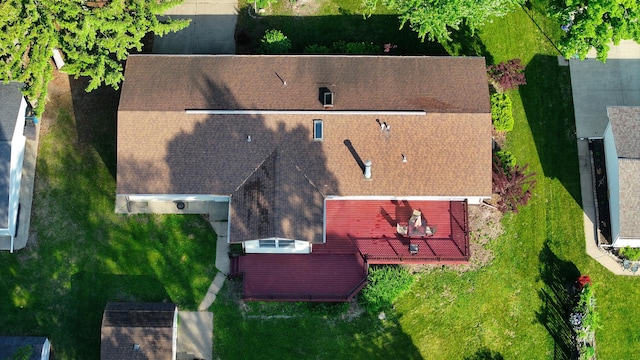 view from above of property