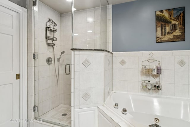 90 Golfview Rd, Lake Zurich, IL 60047 - bathroom with a shower stall and a tub with jets
