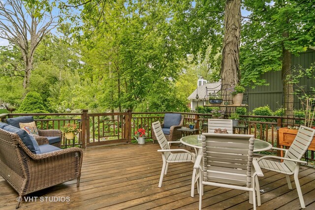 90 Golfview Rd, Lake Zurich, IL 60047 - deck with outdoor dining space