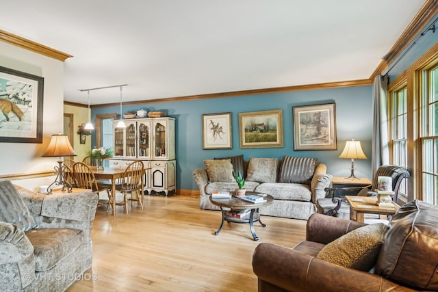 90 Golfview Rd, Lake Zurich, IL 60047 - living room featuring crown molding, light wood-type flooring, and track lighting