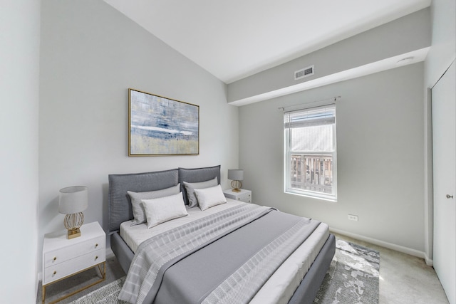 2136 W Evergreen Ave Unit 3B, Chicago, IL 60622 - bedroom with carpet, lofted ceiling, and baseboards