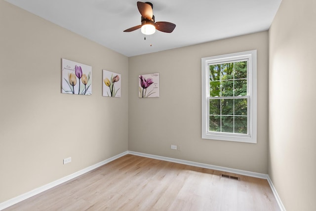 10S241 Wallace Dr, Downers Grove, IL 60516 - empty room with light wood-style floors, baseboards, and a ceiling fan