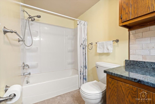 206 Walnut St, Cherry Valley, IL 61016 - bathroom with shower / bath combo, toilet, and vanity