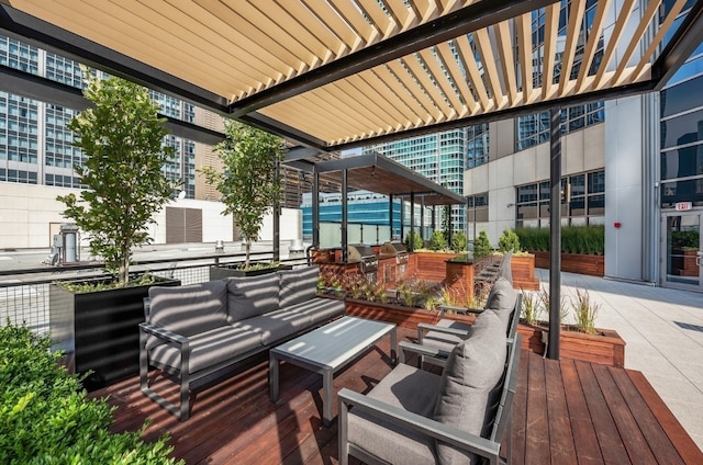 512 N Mcclurg Ct Unit 902, Chicago, IL 60611 - deck with outdoor lounge area