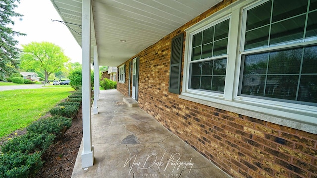 view of patio / terrace with a porch