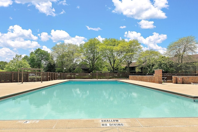 13151 S Westview Dr Unit 1B, Palos Heights, IL 60463 - community pool with fence and a patio area