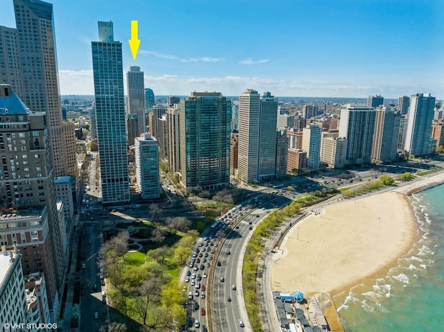 1030 N State St Unit 42L, Chicago, IL 60610 - view of city featuring extended coastline
