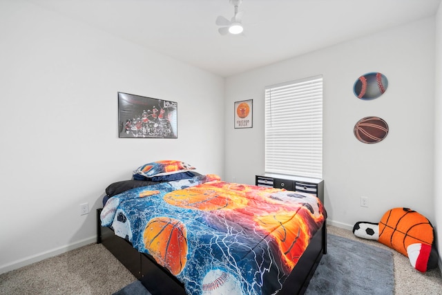 1447 Yosemite Way, Pingree Grove, IL 60140 - carpeted bedroom with baseboards and a ceiling fan