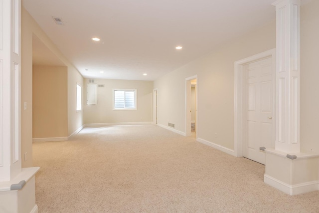6 Conway Cir, Bloomington, IL 61704 - empty room featuring light carpet, recessed lighting, and baseboards