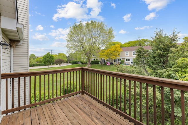 1985 Blackberry Ln Unit 1985, Hoffman Estates, IL 60169 - wooden deck featuring a yard