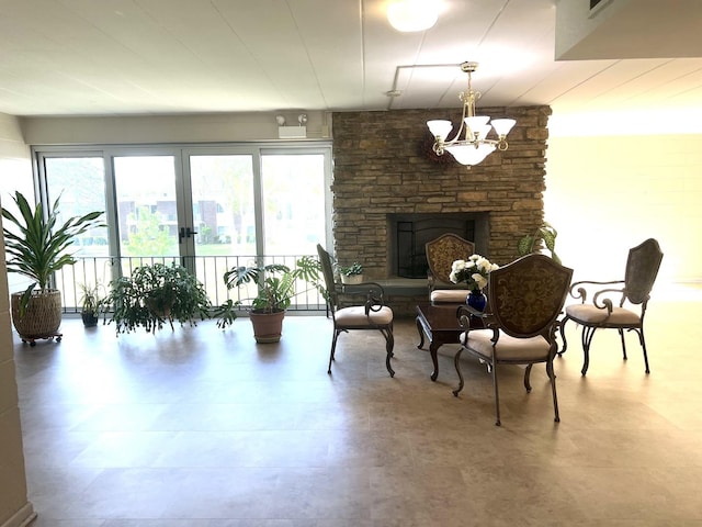 100 Deborah Ln Unit B35, Wheeling, IL 60090 - interior space featuring a chandelier