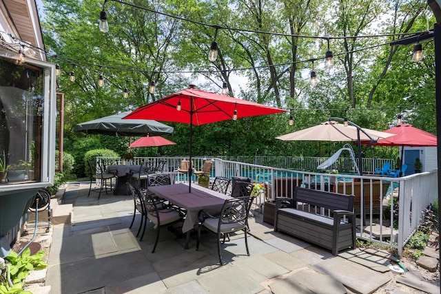 1723 Columbine Dr, Schaumburg, IL 60173 - view of patio featuring outdoor dining area