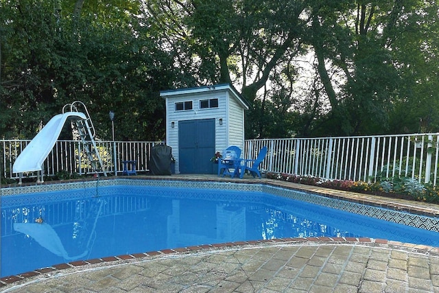 1723 Columbine Dr, Schaumburg, IL 60173 - view of swimming pool with a water slide