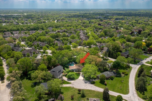 1723 Columbine Dr, Schaumburg, IL 60173 - aerial perspective of suburban area