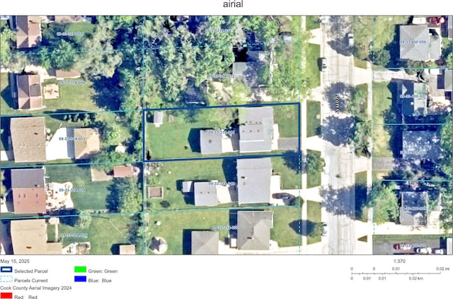 2876 S Scott St, Des Plaines, IL 60018 - map / location with property boundaries highlighted