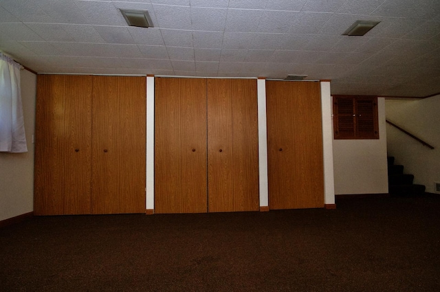 2876 S Scott St, Des Plaines, IL 60018 - finished basement featuring stairway and carpet flooring