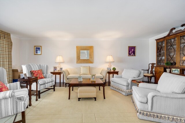 1212 N Lake Shore Dr Unit 12Cn, Chicago, IL 60610 - living room with ornamental molding and light carpet
